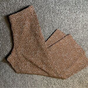 J Jill‎ polkadot wide leg pull on trousers medium pants high-rise preppy womens